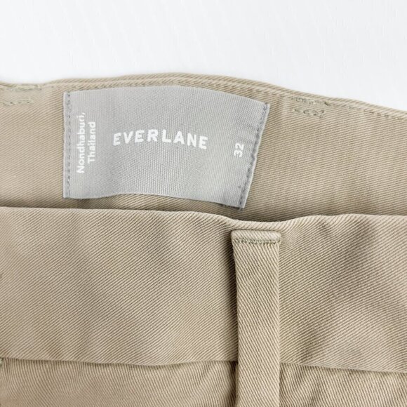 Everlane The 9" Slim Fit Performance Tan Chino Short Size 32 - Picture 3 of 6